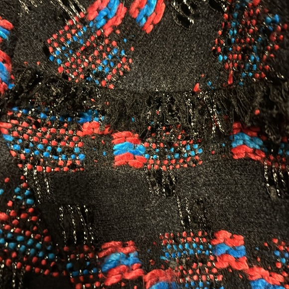 Trina Turk Secret Agent Kings Road Jacket in Multi Size 8 Color Black/Pink/Blue - Picture 5 of 11